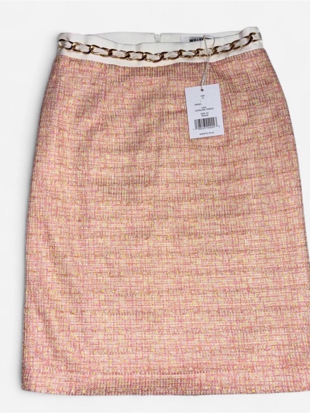NWT Walter Baker Priscilla Tweed Skirt in Catalina Tweed